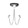 Fashion LoversStores Amor Collar with Nipple Clamps