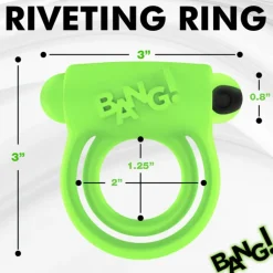New LoversStores Bang! Glow-in-the-Dark Vibrating Cock Ring with Remote