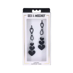 Best LoversStores Black Heart Nipple Ties