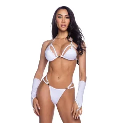 Outlet LoversStores Break Away Rhinestone Bra & Panty Set