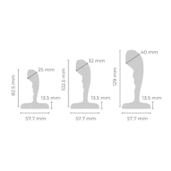 Outlet LoversStores b-Vibe Stainless Steel Prostate Training Set