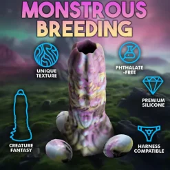 Outlet LoversStores Creature Cocks Dragon Spawn Ovipositor Dildo with Eggs