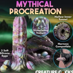 Outlet LoversStores Creature Cocks Dragon Spawn Ovipositor Dildo with Eggs