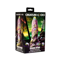 Outlet LoversStores Creature Cocks Dragon Spawn Ovipositor Dildo with Eggs