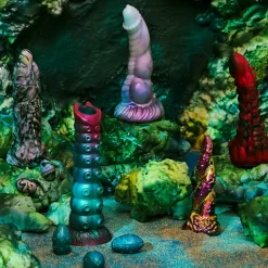 Discount LoversStores Creature Cocks Enchantress Rainbow Glass Dildo