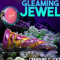 Discount LoversStores Creature Cocks Enchantress Rainbow Glass Dildo