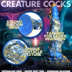 Sale LoversStores Creature Cocks Lord Kraken Tentacled Silicone Dildo
