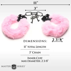 Outlet LoversStores Cuffed in Fur Pink Furry Handcuffs