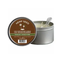 Online LoversStores Earthly Body 6oz Soy Hemp Massage Candles