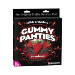 Hot LoversStores Edible Gummy Crotchless Panties Strawberry