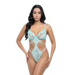 Clearance LoversStores Hannah Peek-A-Boo Ruffle Teddy Mojito