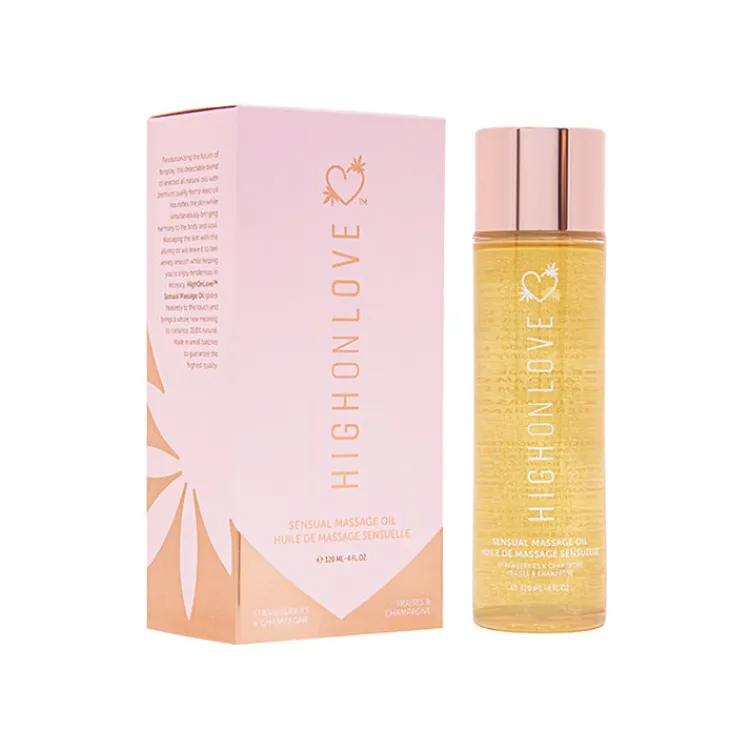 Hot LoversStores High On Love Strawberries & Champagne Massage Oil