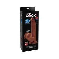 Discount LoversStores King Cock Plus 8in Triple Density Dildo With Swinging Balls