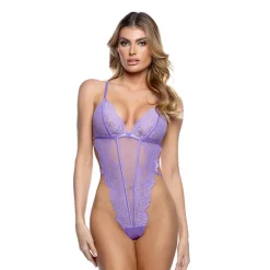 Discount LoversStores Kiss & Bloom High Leg Teddy Lilac