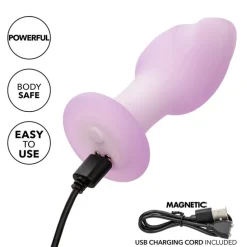 Outlet LoversStores Lavender Haze Ridge Vibrating Butt Plug