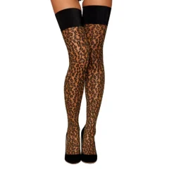 Hot LoversStores Thigh High Stockings Leopard