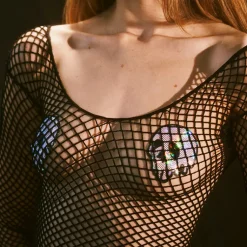 Best LoversStores Long Sleeve Fishnet Crop Top