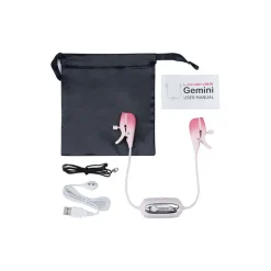 Clearance LoversStores Lovense Gemini Bluetooth Controlled Vibrating Nipple Clamps