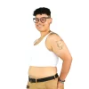 Hot LoversStores Mid-Length Binder White