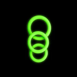 Clearance LoversStores Ouch! Glow-in-the-Dark 3pc Cock Ring Set