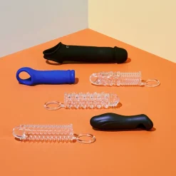 New LoversStores 3pc Textured Penis Extension Set