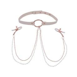 Best LoversStores Peaches 'n CreaMe Collar with Nipple Clamps