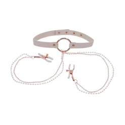 Best LoversStores Peaches 'n CreaMe Collar with Nipple Clamps