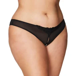 New LoversStores Pearl Crotchless Thong - Plus Size