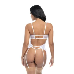 Online LoversStores Portia Open Cup Bridal 3pc Set White