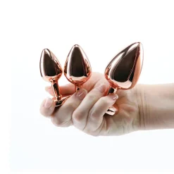 New LoversStores Rear Assets 3pc Rose Gold Anal Training Kit