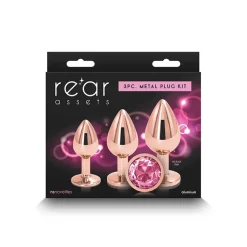 New LoversStores Rear Assets 3pc Rose Gold Anal Training Kit