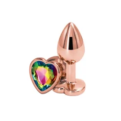 Online LoversStores Rear Assets Rose Gold Heart Butt Plug