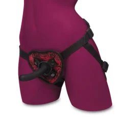 Online LoversStores Rosegasm Heart Shaped Strap-On Harness Kit