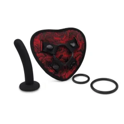 Online LoversStores Rosegasm Heart Shaped Strap-On Harness Kit