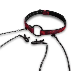 Sale LoversStores Rosegasm Open Mouth Gag with Removeable Nipple Clamps