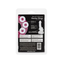Discount LoversStores Silicone Stacker Rings - 3 Pack