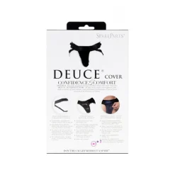 Fashion LoversStores Spareparts Deuce Cover Double Strap Underwear & Harness Black