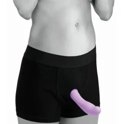 Clearance LoversStores Strap U Mod Boxer Brief Harness with O-Ring Black