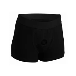 Clearance LoversStores Strap U Mod Boxer Brief Harness with O-Ring Black