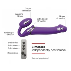 Discount LoversStores Strap-On-Me Medium Vibrating Strap On