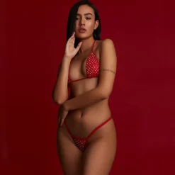 New LoversStores The Crystal Bikini Red