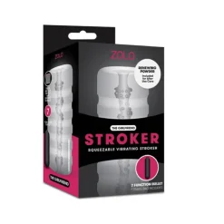 Discount LoversStores ZOLO Squeezable Vibrating Stroker